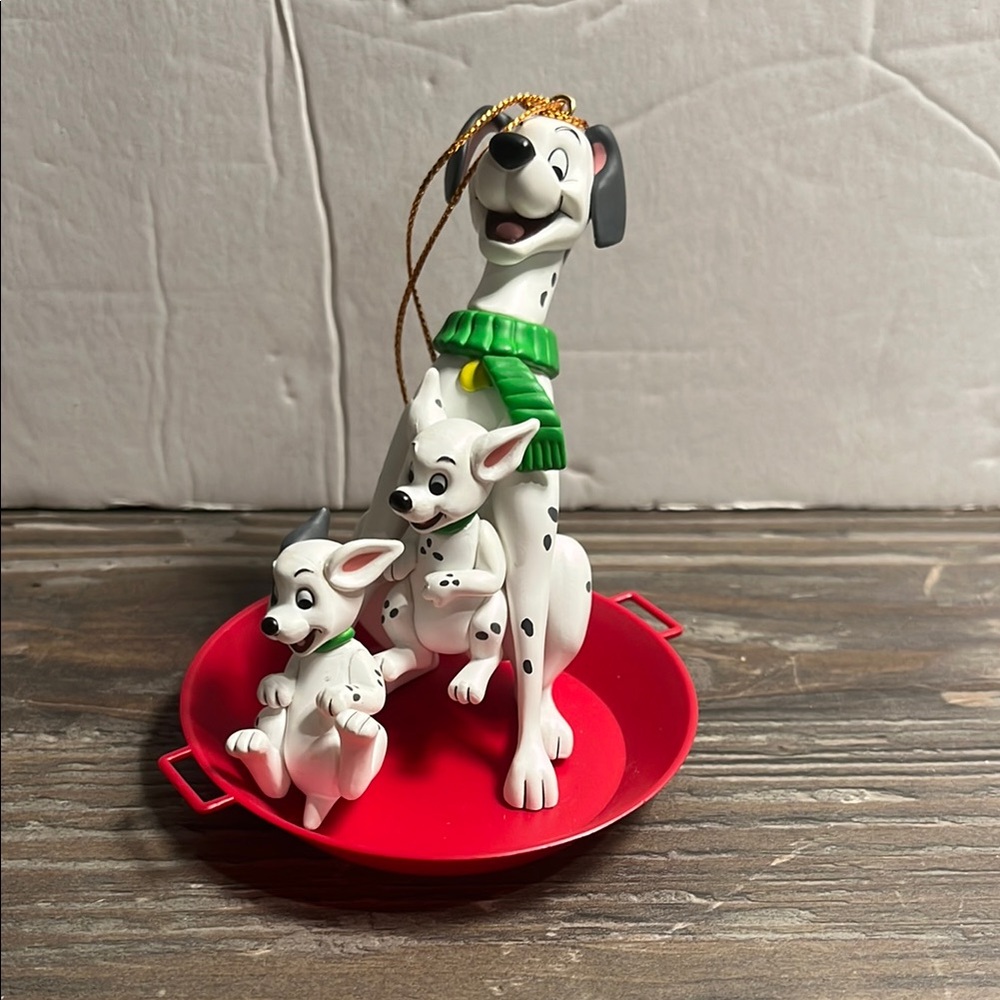 Disney Dalmatian Holiday Ornament White and Black